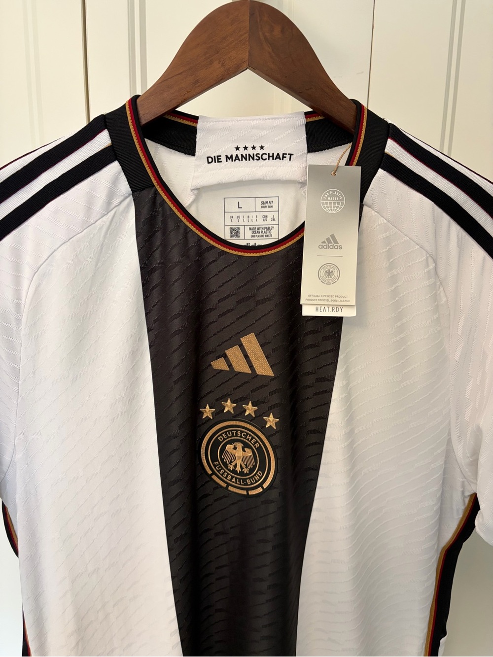 Adidas Men's Germany National Team White & Black Home Jersey